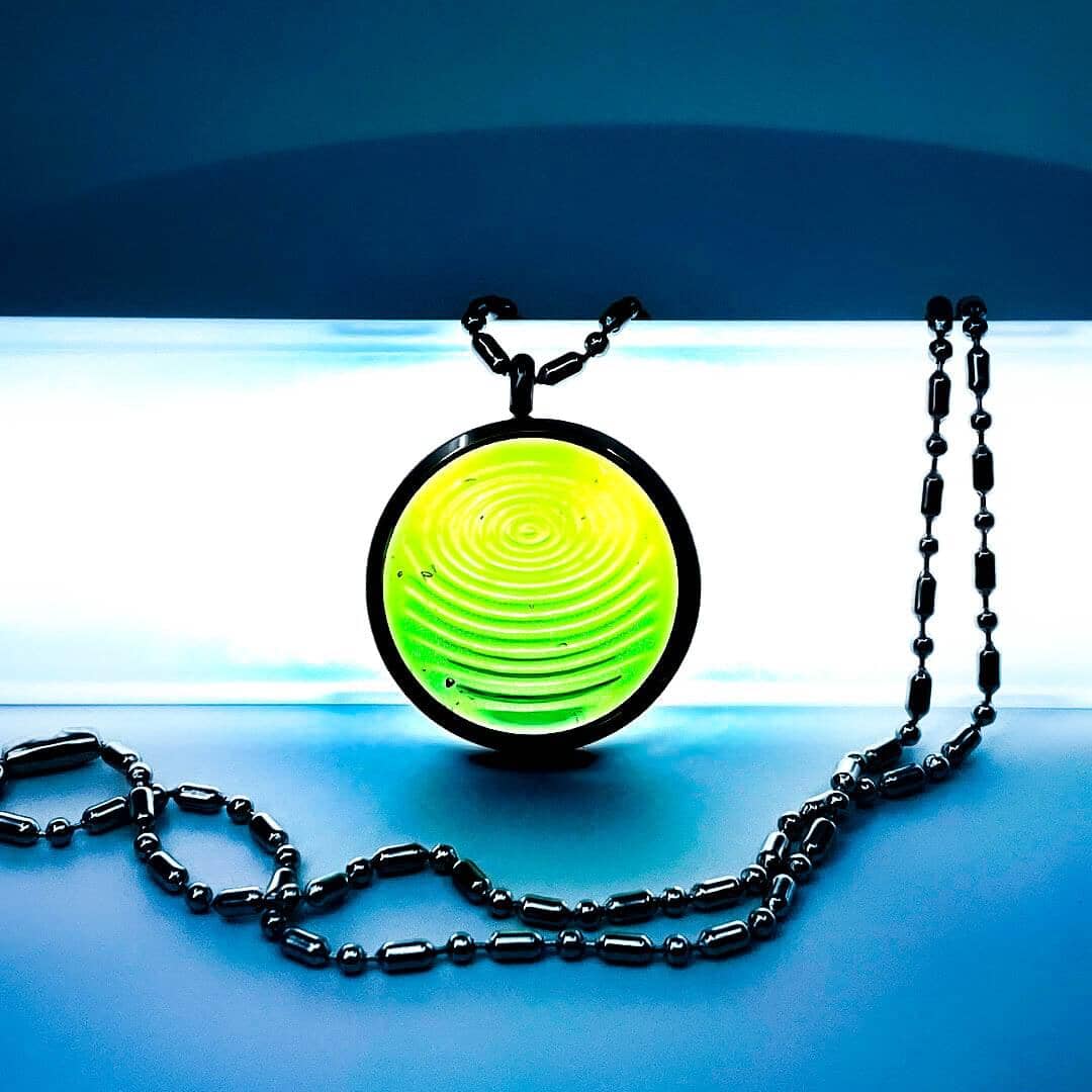 Ion Glass Defense Pendant 31MM (Clearance Price) Your Emf Shield Clear Jade 