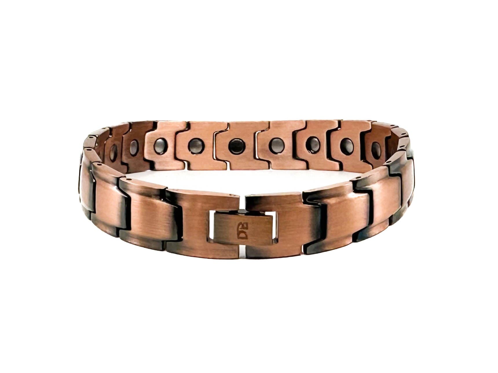 Pure Copper Magnetic Bracelet - 2 Designs DG Your Emf Shield Links - 12 MM Wide 