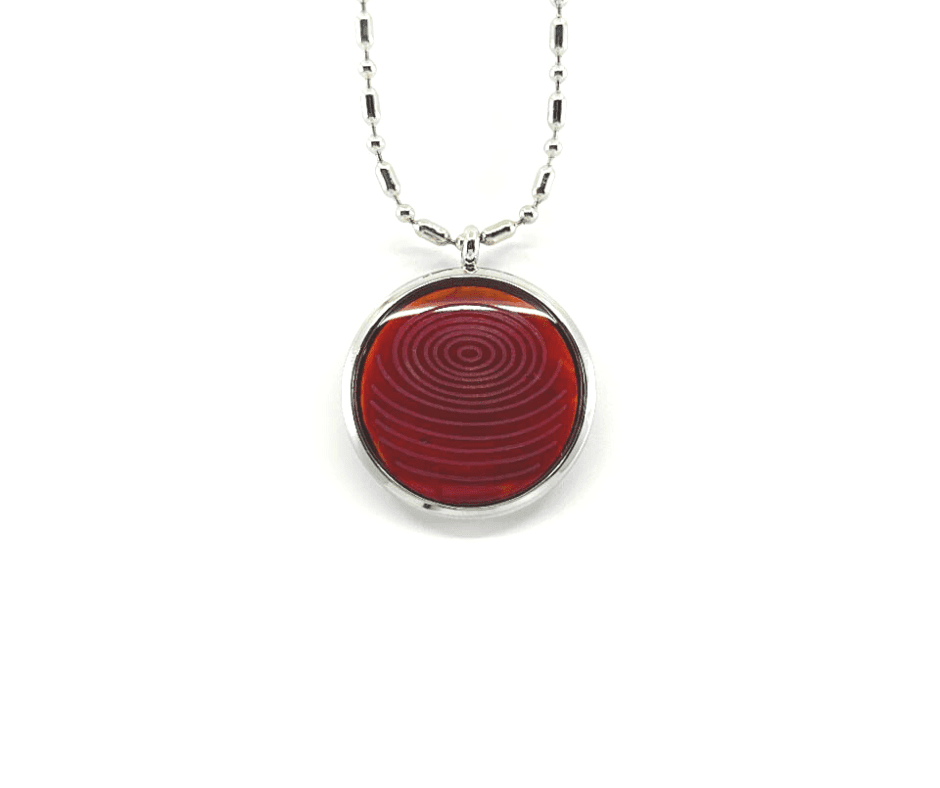 Ion Glass Defense Pendant 31MM (Clearance Price) Your Emf Shield Rose Coral 