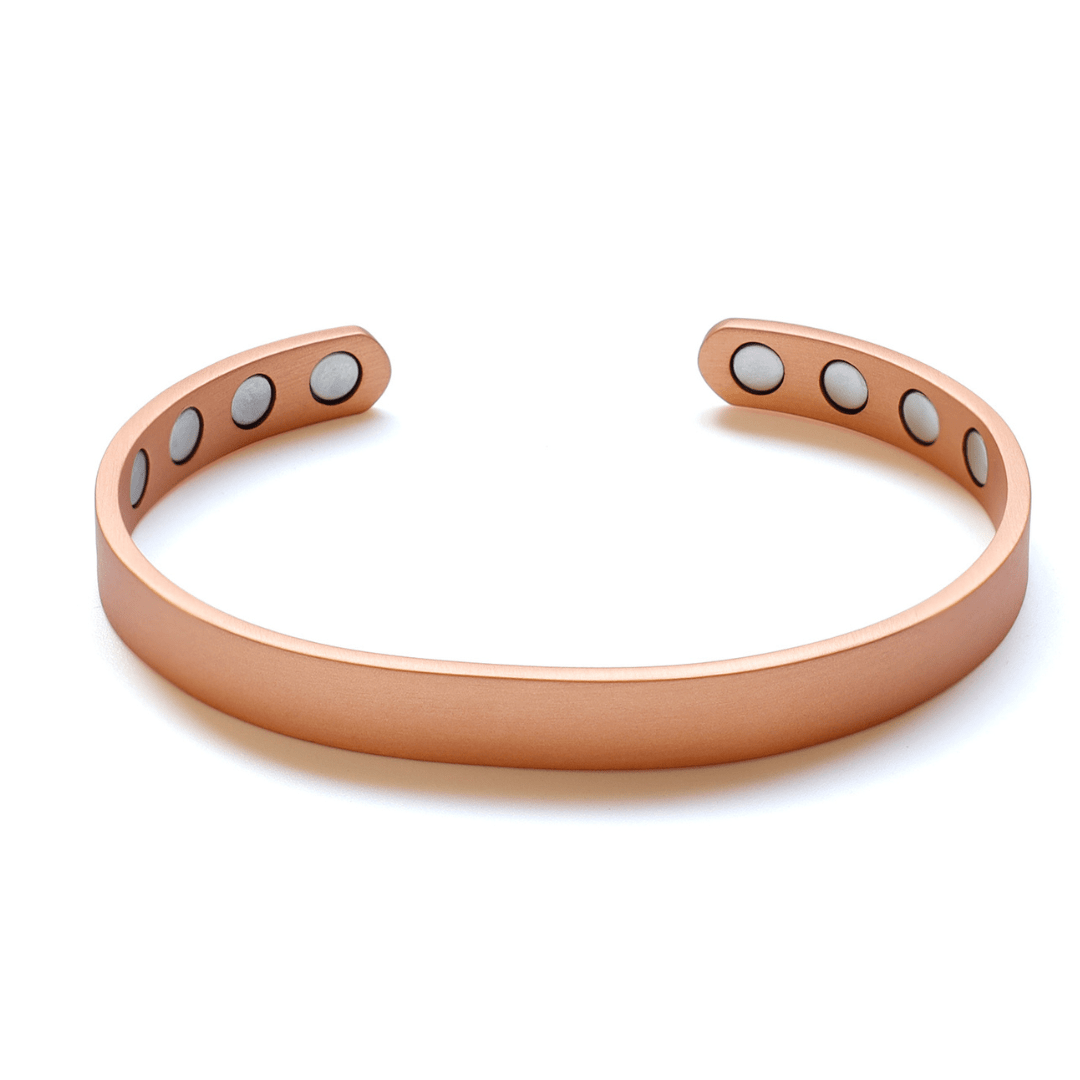 Pure Copper EMF Defense Magnetic Bracelet Your Emf Shield Solid Bracelet- / 8 Magnets (Standard Power) 